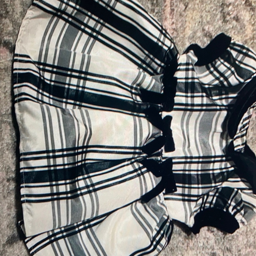 Plaid Black and white Kids dress
